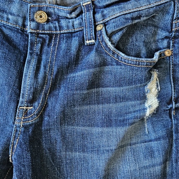 7 For All Mankind Dark Blue Skinny Jeans - Picture 3 of 7